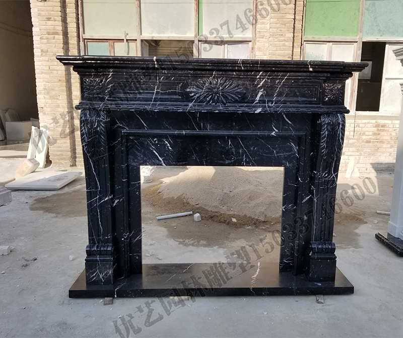 石雕壁爐架，大理石壁爐架，室內壁爐架