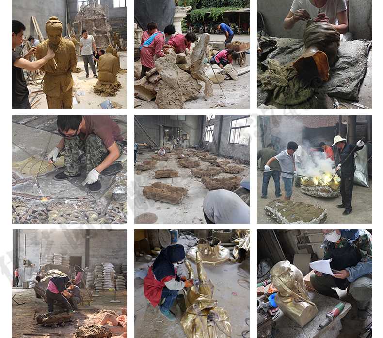 銅雕塑廠家，銅雕塑鑄造流程，銅雕塑定制