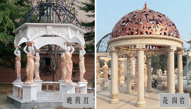 歐式景觀涼亭，大理石涼亭，石雕景觀涼亭