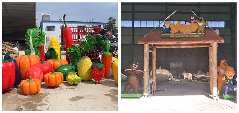 仿真蔬菜水果擺件，卡通玻璃鋼門頭