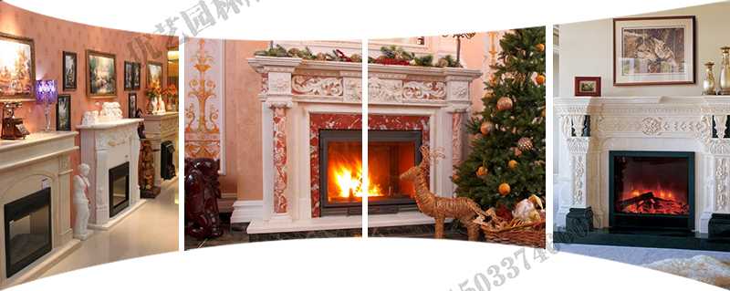 歐式壁爐架實景，大理石壁爐架定制，石雕壁爐架工廠