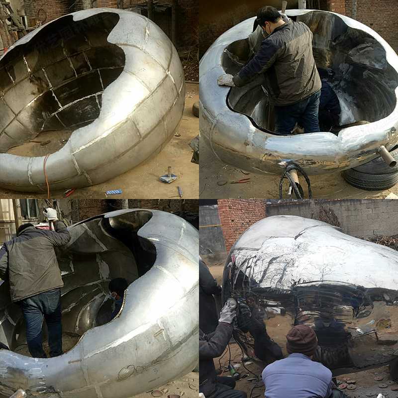 河北不銹鋼雕塑廠家，定制大型不銹鋼景觀雕塑