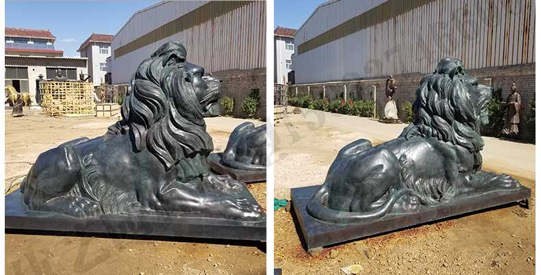 匯豐銀行銅獅子，銅雕塑廠家，歐式銅獅子