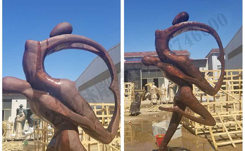 銅舞蹈人物雕塑，銅跳舞人，跳舞人物雕塑