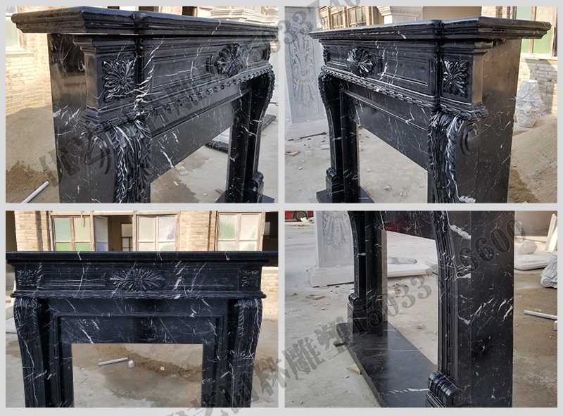 石雕壁爐架廠家，石雕壁爐架工廠，定制石雕壁爐架
