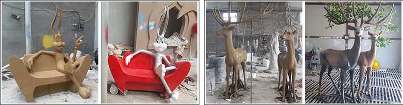 玻璃鋼雕塑制作流程，仿真景觀雕塑廠家