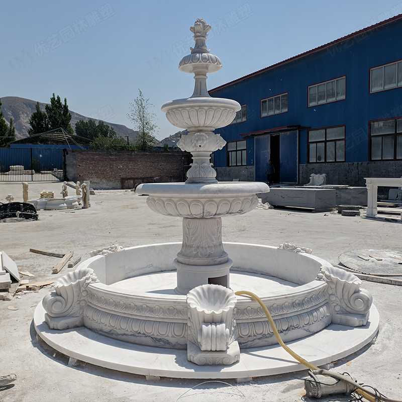 大理石噴泉，漢白玉噴泉