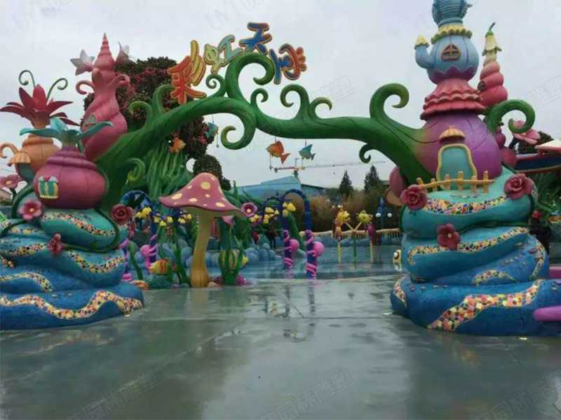 水泥雕塑，水泥卡通門(mén)頭