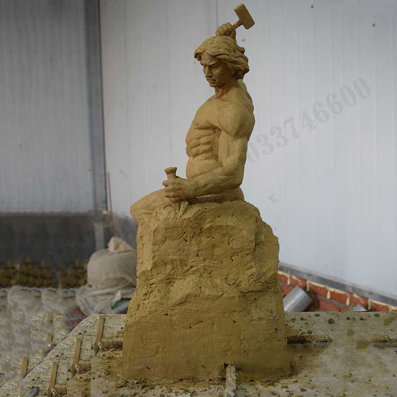 自我雕刻雕塑，自我雕刻擺件，雕刻自我