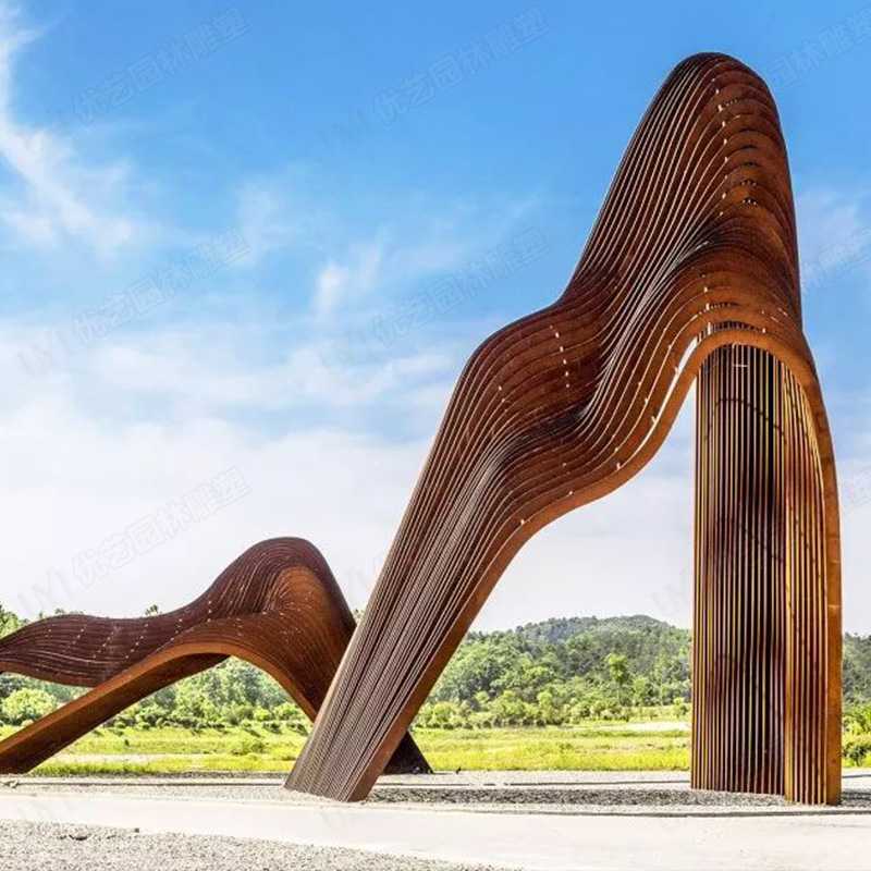 耐候鋼雕塑，耐候鋼雕塑定制